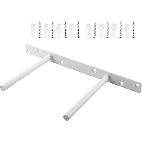 Support d'étagère flottante invisible à double poteau pour un maintien optimal (1/5)