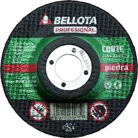 FPLUS disco piedra bellota 115-50302 , Carburo silicio para corte de piedra.