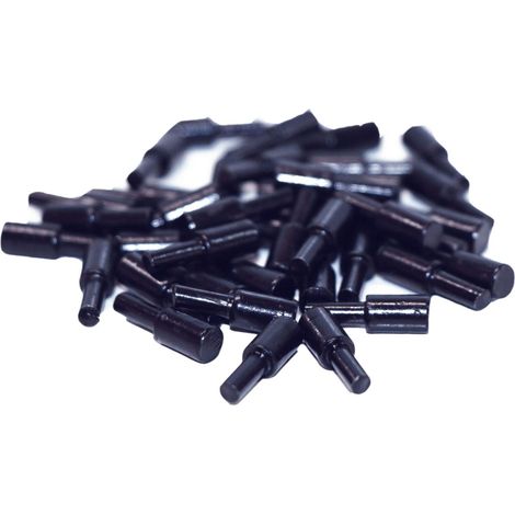 40 supporti a innesto per mini trapano, diametro 3 mm, zincati, colore nero (1/4)