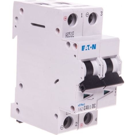 Interruttore magnetotermico 2P C 40A 15kA AC FAZ C40/2-DC 279144