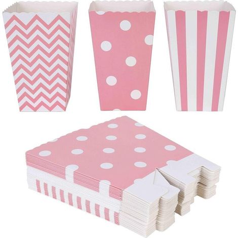 Popcorn Boîtes 36 pièces Boîte à Popcorn Partie Carton Bonbon Conteneur pour Noël Parti Collations Bonbons Popcorn 127 CM (1/4)
