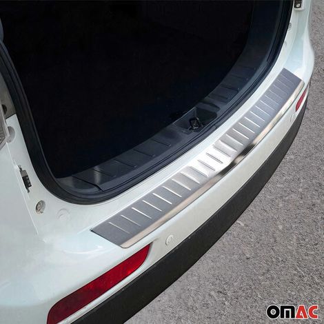 OMAC Ladekantenschutz Stoßstangenschutz für Mitsubishi Outlander III 2013-2015 Pre-FL – Edelstahl gebürstet (1/5)