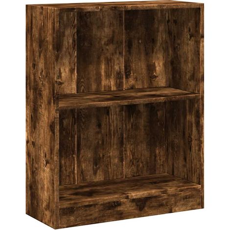 Estantería madera de ingeniería roble ahumado 60x24x76 cm vidaXL