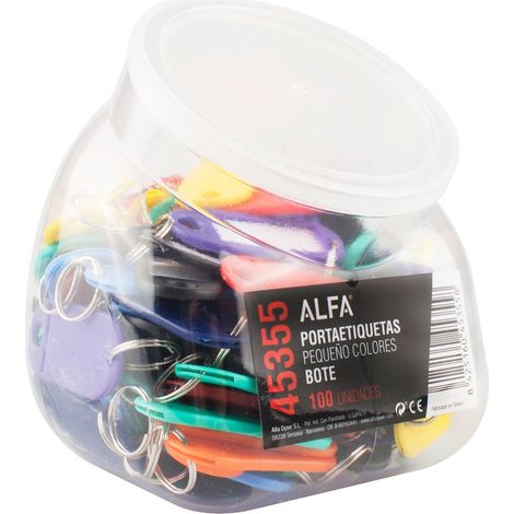 Petit porte-étiquette pour bouteilles assorties (100 unités)