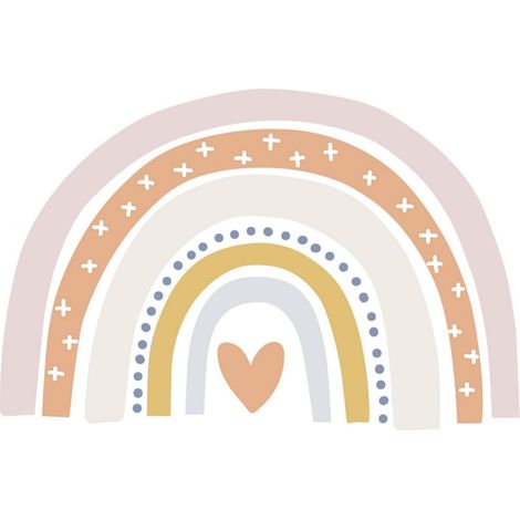 Stickers muraux arc en ciel TOYANDONA pour chambre d enfant (1/5)