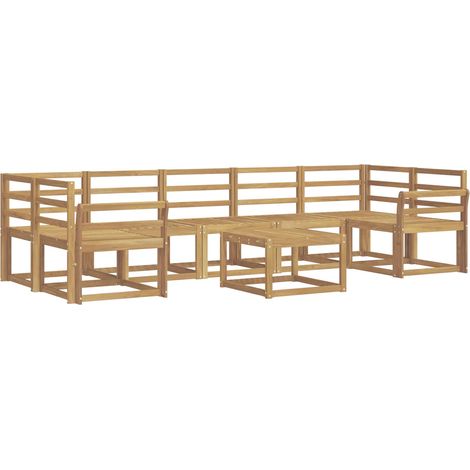 Ensemble de canapés d'extérieur 8 pcs Blanc 59 x 59 x 37 cm vidaXL (1/5)
