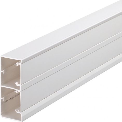 Goulotte 2 compartiments GBD 134x54mm PVC blanc (GBD5013109010) (1/3)