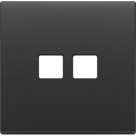 VIMAR - 22682.2.03 Plaque plate 2Mx2, gris anthracite