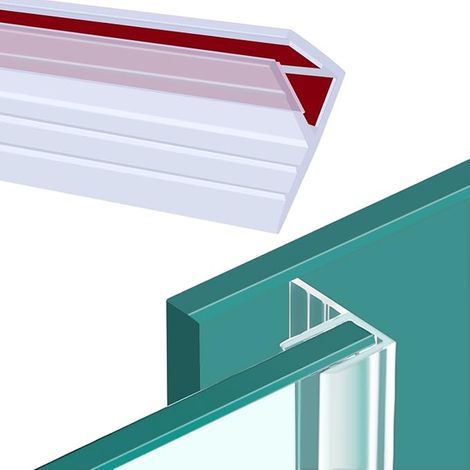 Self-Adhesive Vertical Shower Door Seal (F-8mm) (1/3)