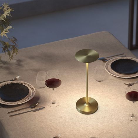 Lampe de table sans fil Sense laiton mat (1/3)