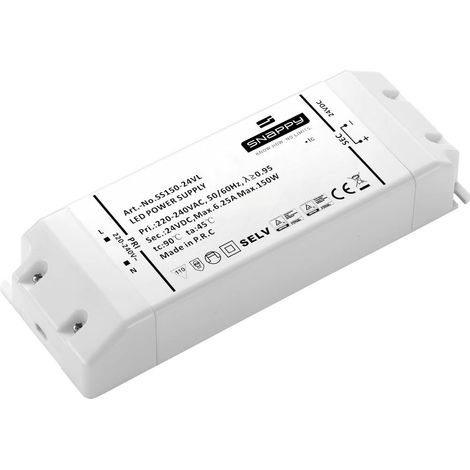 Dehner Elektronik SS 150-24VL Driver per LED 50 W 6.25 mA 24 V/DC Protezione sovraccarico, Sovratensione 1 pz.