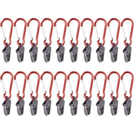 Pinces pour auvent de bâche, 20 pinces pour bâche porte-gants avec pince en plastique pince pour auvent tente coupe-vent pince instantanée (1/5)
