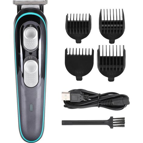 Tondeuse Électrique USB Rechargeable avec Lames Ajustables - Kit de Coupe et Soins Capillaires (1/5)