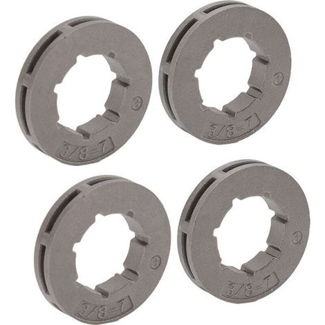 Pignon de Tronçonneuse, 2 Set 3/8 7 Dents Pignon de Remplacement Haute Dureté Facile à Installer Pignon pour Husqvarna 55 262XP 455 460 (1/4)