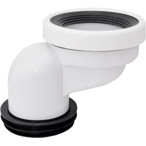 Bride de chasse d'eau décalée pour toilettes, connecteur de tuyau décalé, position de remplacement, levier de toilette en PVC étendu pour réparation de drain de toilette, urinoir, retrait de 10 cm (1/4)
