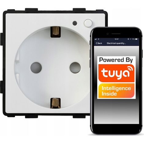 Presa da incasso controllata tramite WiFi TUYA RTX SH (1/5)