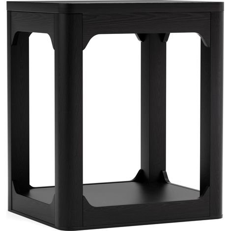 Set de 2 mesas auxiliares negras de MDF 50 x 40 x 60 cm (1/5)