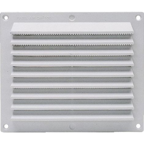 Rejilla rectangular ABS blanca 500x227