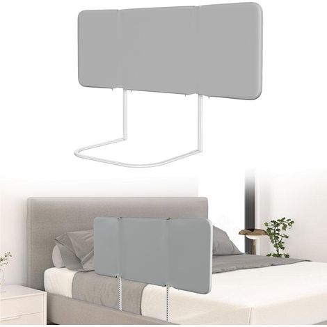 Randaco Sponda letto bimbi 120 cm, angolo regolabile 0/90/135/180°, grigia 2pcs (1/5)