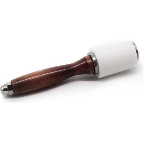 Maillet à découper en cuir Maillet à outils de bricolage en cuir avec manche en bois Une pièce