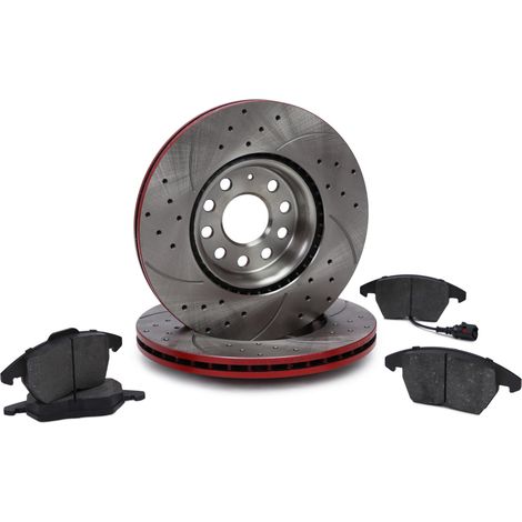 JUEGO DE DISCOS Y PASTILLAS DE FRENO DELANTERO SPORT-EXTREME AUDI, SEAT, SKODA, VW (1/5)