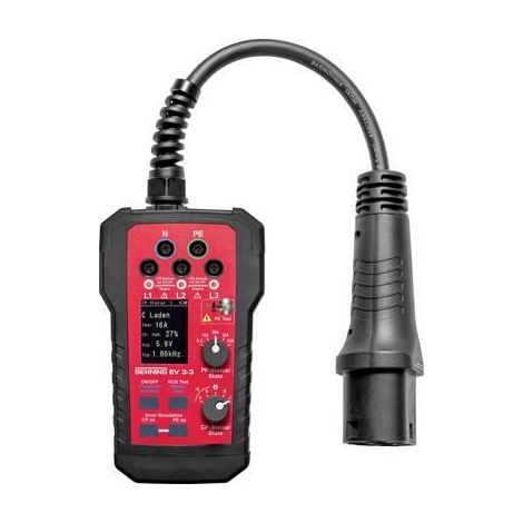Tester da parete Benning EV 3 3 con indicatori LED e custodia