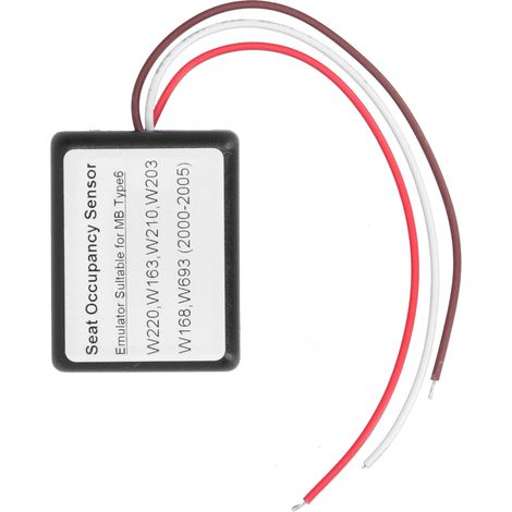 Capteur d'occupation de siège Émulateur Compatible Mercedes-Benz Classe S W220, Classe E W210, Classe C W203, Classe A W168, Viano/Vito W639, ML W163 - Simulateur de présence passager, 6 pièces