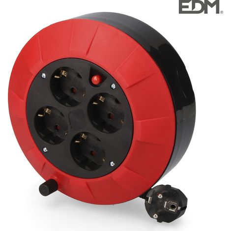 Home-Kabelaufwicklung, 5 m, 3 x 1 mm, 4 T/TL-Ausgänge mit EDM-Wärmeschutz