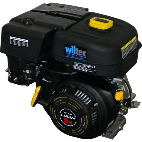 LIFAN 177 Handstart Benzinmotor mit 9 PS Einzylinder für Kleinmaschinen & Karts, luftgekühlter 4-Takt Motor mit 25 mm Kurbelwelle, OHV-Ventilsteuerung & 270 cc Hubraum (1/5)