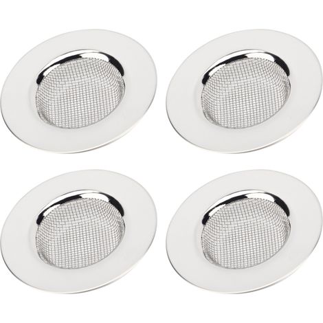 Lot de 4 filtres en acier inoxydable pour lave-vaisselle, évier et bonde de salle de bain (1/5)