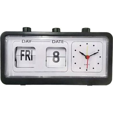 Neuer mechanischer Wecker mit Kalender, ODIPIE Tischuhr