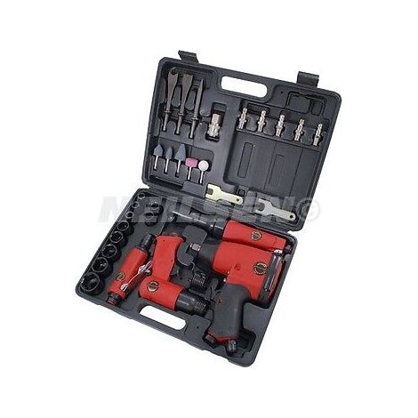 HEAVY DUTY 33PC 1/2 IMPACT WRENCH 1/2 AIR RATCHET 1/4 DIE GRINDER CT1091