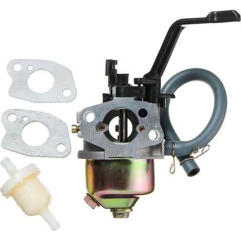 Carburateur pour moteur à alternateur Honda GX160 / GX200 – 168F, carburateur + joint, leviers, conduite de carburant, filtre à carburant, bougies d'allumage. (1/4)