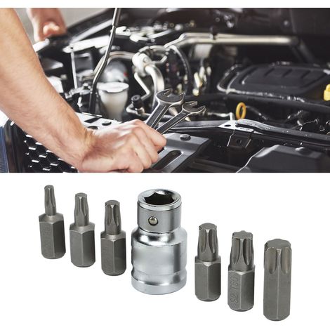 Coffret d'outils pour manuel de réparation automobile, jeu d'embouts Torx, jeu de clés à douille (7 pièces) (Référence : ZQGJ-2265) (1/5)