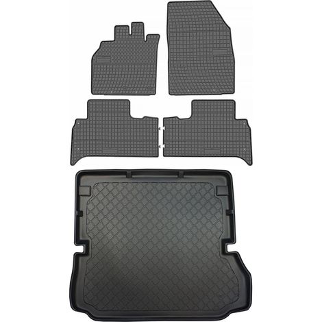Renault Grand Scenic III Minivan (04.2009–11.2016) – Set: Gummifußmatten + Kofferraummatte