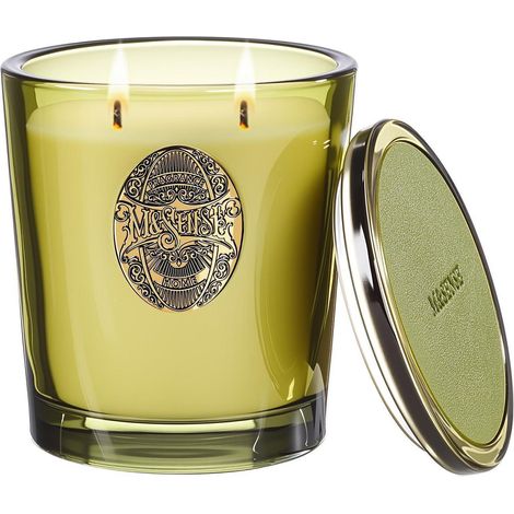 Duftkerze im Glas 560g mit 2 Dochten, 110h Brenndauer, Sojawachs, Waldhütte Duft