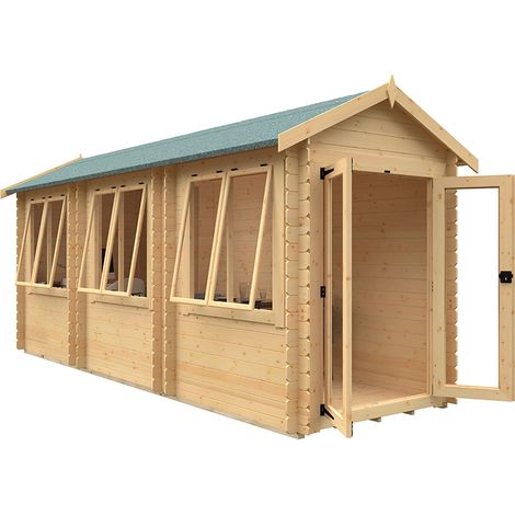 18x6 Oriana 19mm Flex - L525 x W175 x H231.7 cm - Solid Wood/Softwood/Pine - Natural
