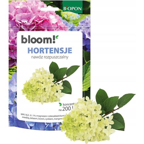 Biopon BLOOM wasserlöslicher Dünger für Hortensien 200 g