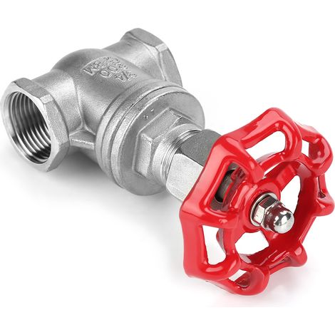 Robinet vanne inox DN20 filetage G3/4 BSPP, vanne d'arrêt rotative pour eau huile gaz (1/5)