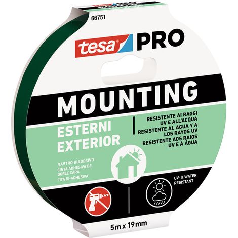 TESA NASTRO BIADESIVO MOUNTING PRO EST.MT.5X19MM.. Prezzo per 1 pezzo.