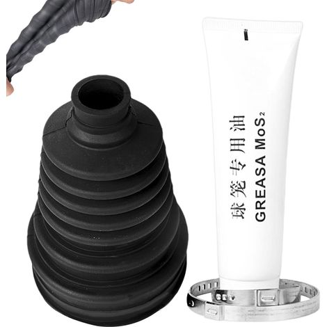 Outil d'installation de coffre CV – Kit de remplacement de soufflet de joint – Avec couvercle anti-poussière, pince de serrage, huile lubrifiante pour remplacement d'arbre d'essieu (1/5)