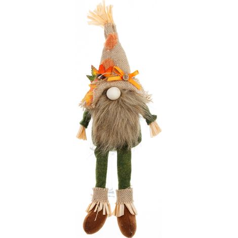 Gnome - Decoration En Peluche Pour Thanksgiving - Style Fermier - Hauteur 30 Cm - Pour Décor Intérieur Et Fêtes - Lot De 1 (1/4)