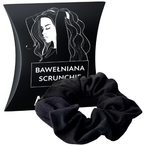 Anwen algodón szrunchie negro (1/4)