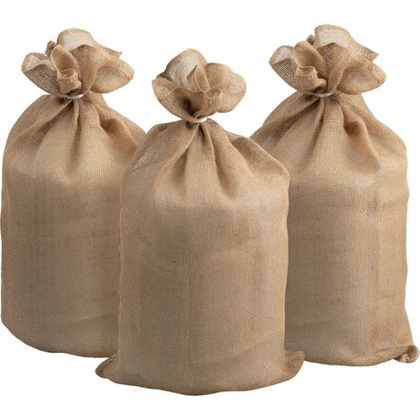 Meister Jutesack 100 x 60 cm 3 Stück Kartoffelsack 100% Jute Frost Pflanzenschutz (1/3)