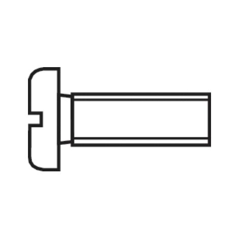 TOOLCRAFT 888015 Viti cilindriche M1.6 6 mm Taglio DIN 84 ISO 1207 Acciaio zincato 20 pz.