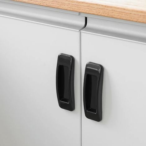 Poignées adhésives multi-usages (lot de 2), adaptées aux fenêtres, aux armoires et aux portes vitrées, installation sans clous.