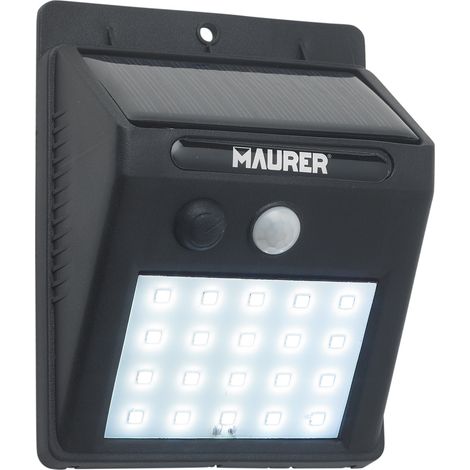 Solar-LED-Wandleuchte 200 Lumen, IP65 mit Bewegungssensor und Dämmerung (1/3)