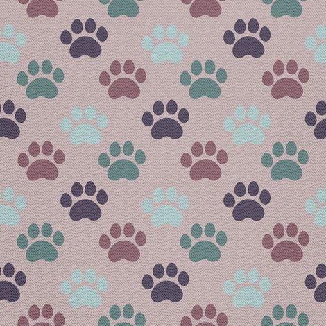 Tela decorativa para exteriores oxford - motivo de coloridas huellas de patas 4 (1/5)