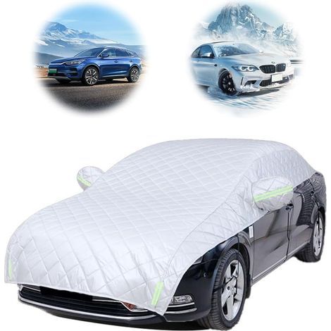 Bâche de protection contre la grêle pour voiture, housse de protection contre la grêle, imperméable, anti-poussière, résistante au soleil, en coton, résistante à l'usure pour la plupart des voitures ( (1/5)