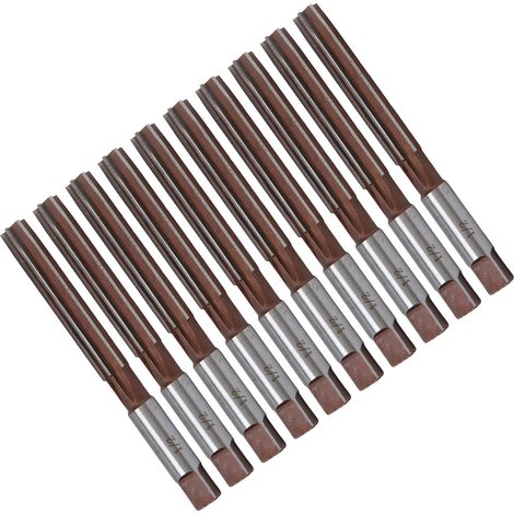 10 Pièces Alésoir à Main 6 Lames 1/2" pour Travail du Métal, Bois et Plastique (1/5)